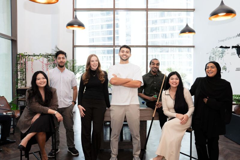 The ARC team together in the office